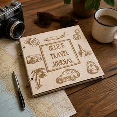 Personalised Travel Journal Photo Album, Large Scrapbook Keepsake Scrapbook Guest Book ukgiftstoreonline