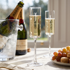 Modern & Elegant Personalised Tall Champagne Prosecco Glass Any Name and Floral Monogram Champagne Glasses ukgiftstoreonline