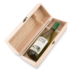 Personalised Wedding Day Wooden Wine or Champagne Box Gift for Couple Floral Design Champagne Bottle Holder ukgiftstoreonline