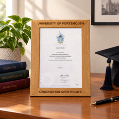 Personalised Engraved Wooden Graduation Certificate Holder Frame Gift A4 Size Graduation Certificate ukgiftstoreonline