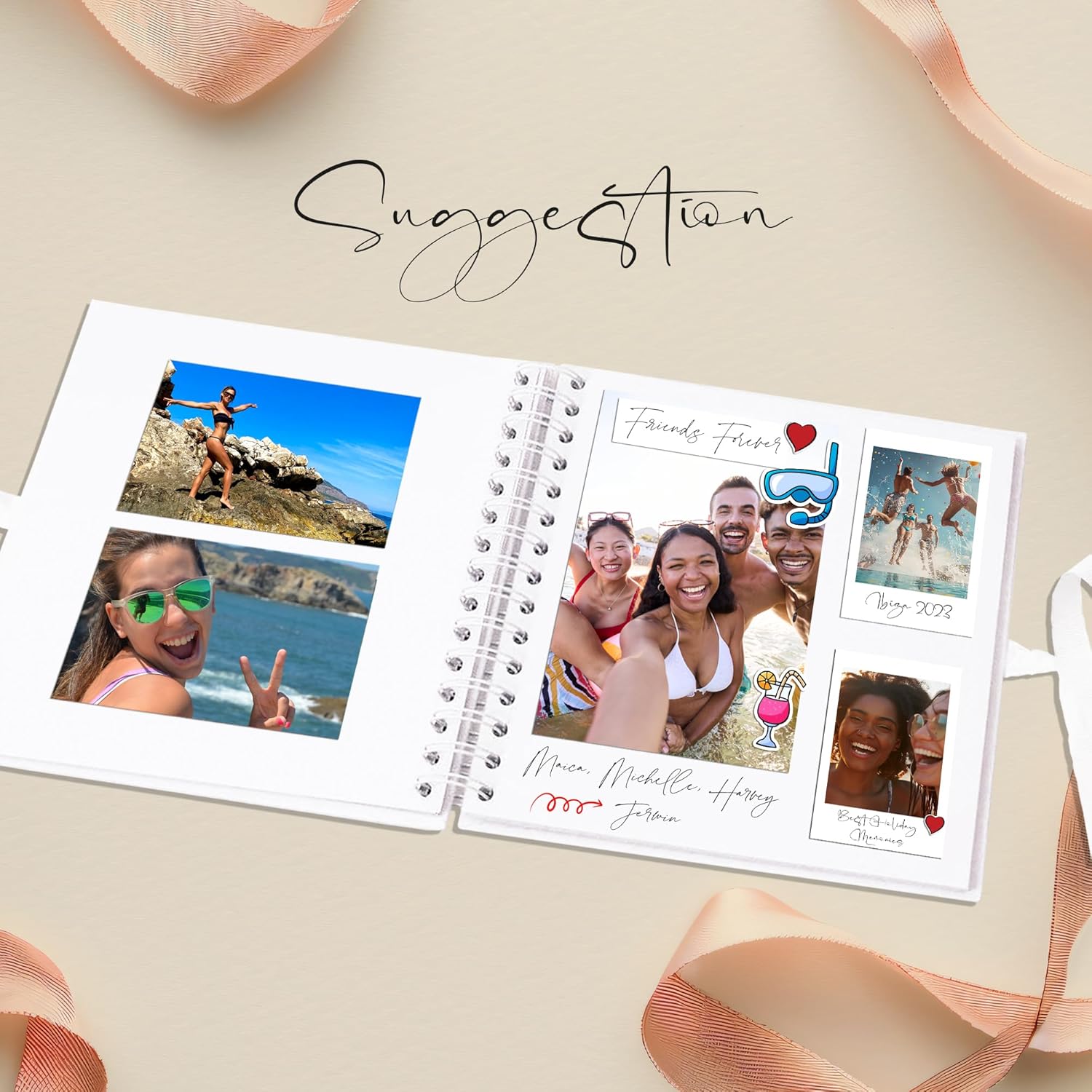 Personalised Nanny Scrapbook Photo Album With Sentiment Multiple Colours Memory Book