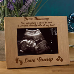 New Baby Pregnancy Scan Wooden Photo Frame Mummy Gift Baby Photo Frame ukgiftstoreonline