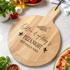 Personalised Pizza Board | Large Wooden Paddle, Couples Gift UK. ukgiftstoreonline