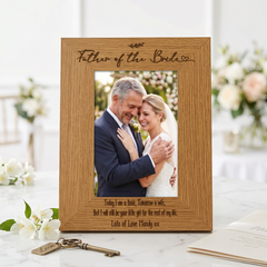 Personalised Father Of The Bride Wedding Photo Picture Frame Portrait Photo Frame ukgiftstoreonline