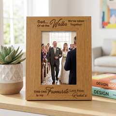 Personalised Father Of The Bride Gift Wooden Photo Frame Photo Frame ukgiftstoreonline