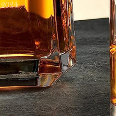 Personalised Wedding Glass Whiskey Decanter Gift With Stag