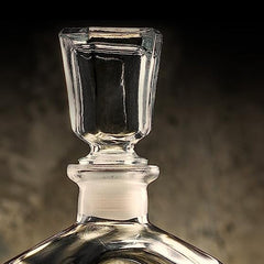 Personalised Wedding Glass Whiskey Decanter Gift With Tuxedo