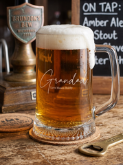 Grandad Gift Personalised Engraved 1 Pint Glass Beer Tankard personalised beer glasses ukgiftstoreonline