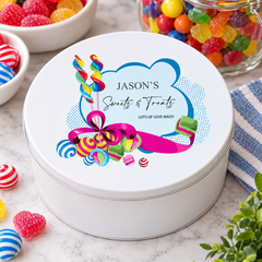 Personalised Any Name Sweet Storage Tin Gift Storage Tin ukgiftstoreonline