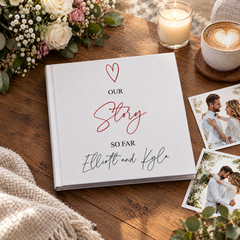 Personalised Our Story So Far Wedding Anniversary Photo Album wedding photo album ukgiftstoreonline