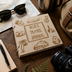 Personalised Travel Journal Photo Album, Large Scrapbook Keepsake Scrapbook Guest Book ukgiftstoreonline