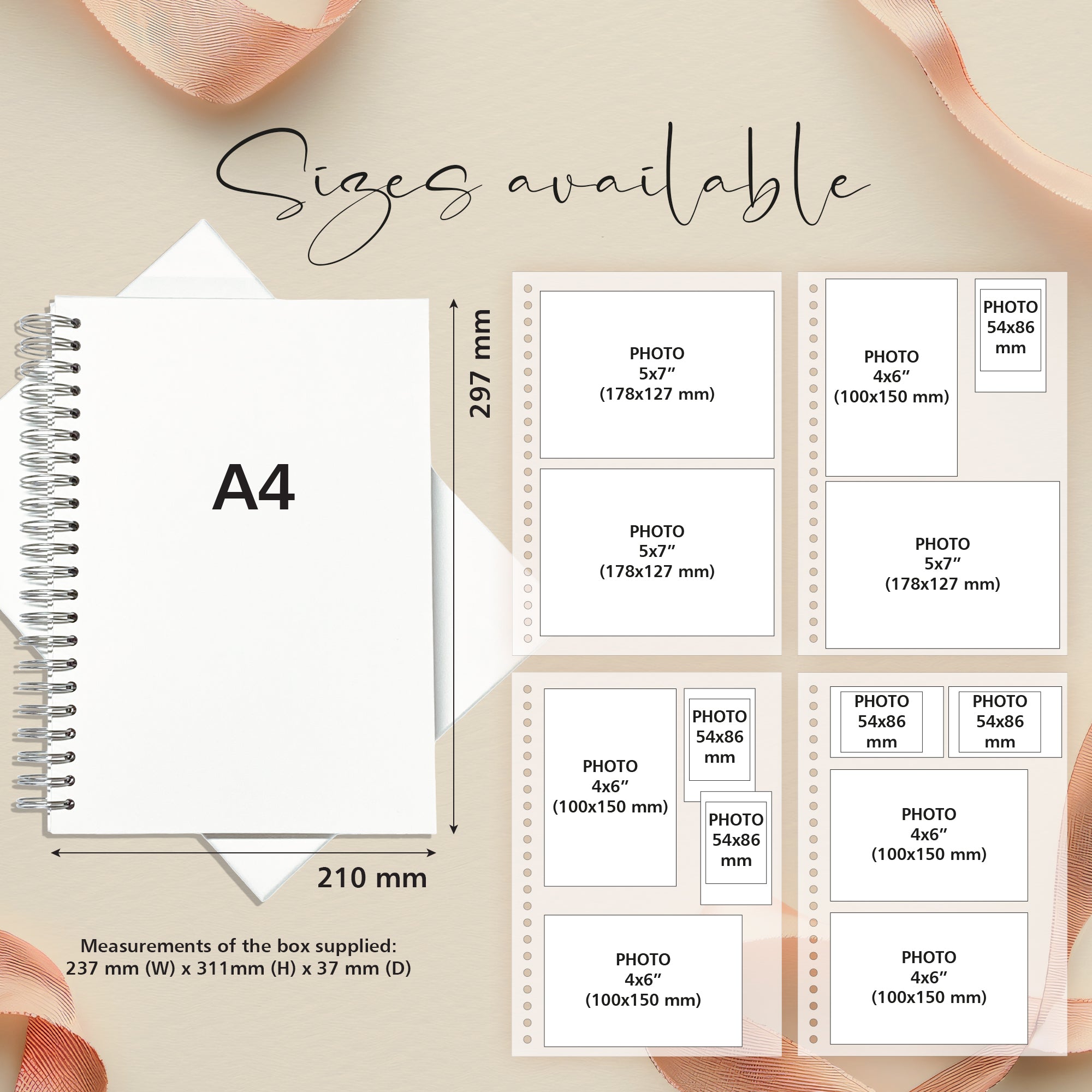 Personalised Philippines Holiday Memory Scrapbook Journal Photo Albums
