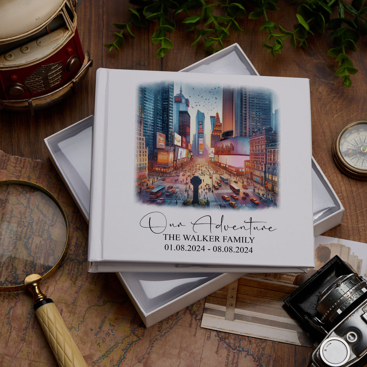 Personalised New York Holiday Memory Adventure Photo Albums Adventures Photo Album ukgiftstoreonline Times Square