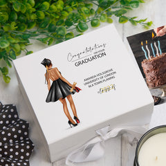 Personalised Female Girls Graduation Keepsake Memory Gift Box Gift