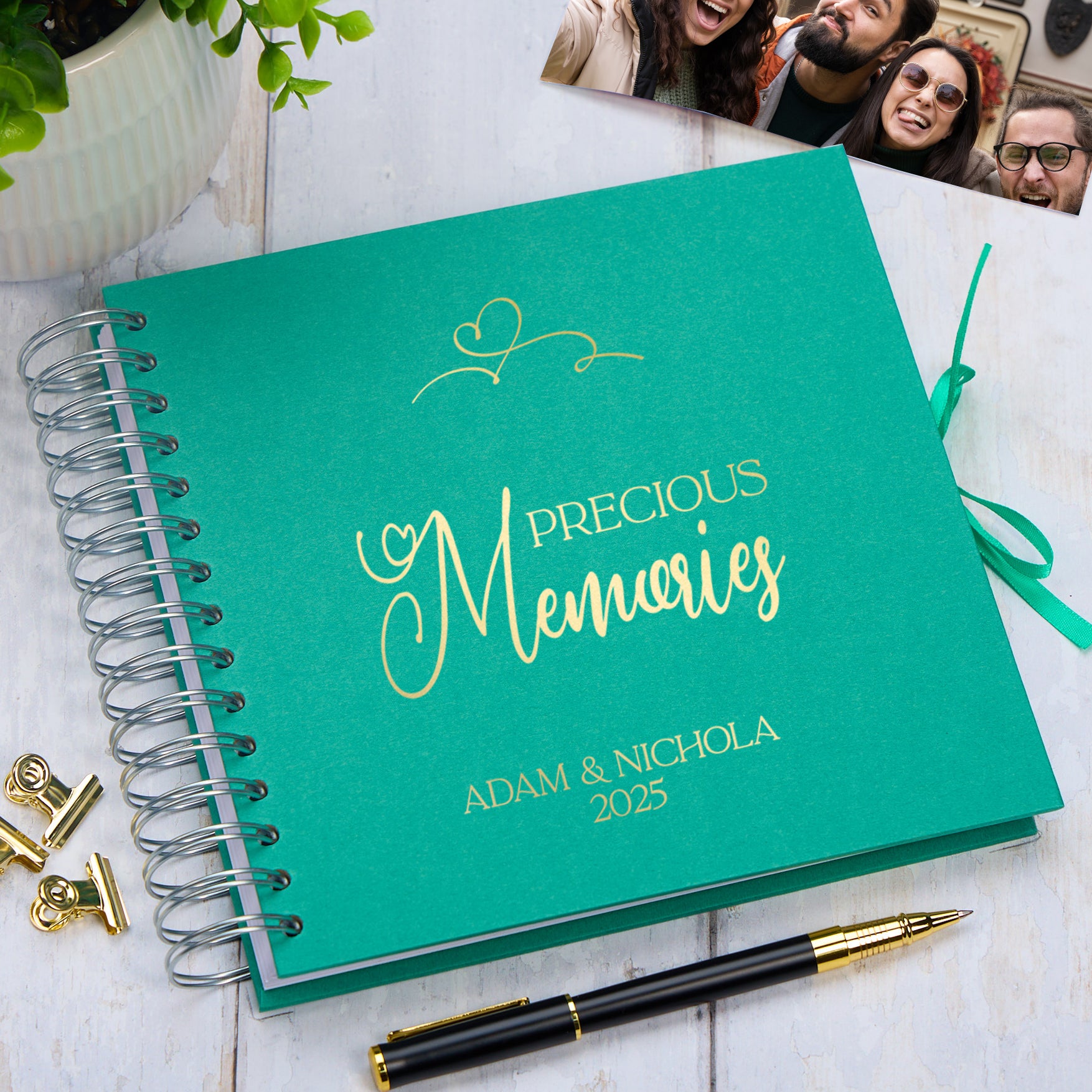Memories Keepsake Book, Custom Scrapbook Photo Album Love Book