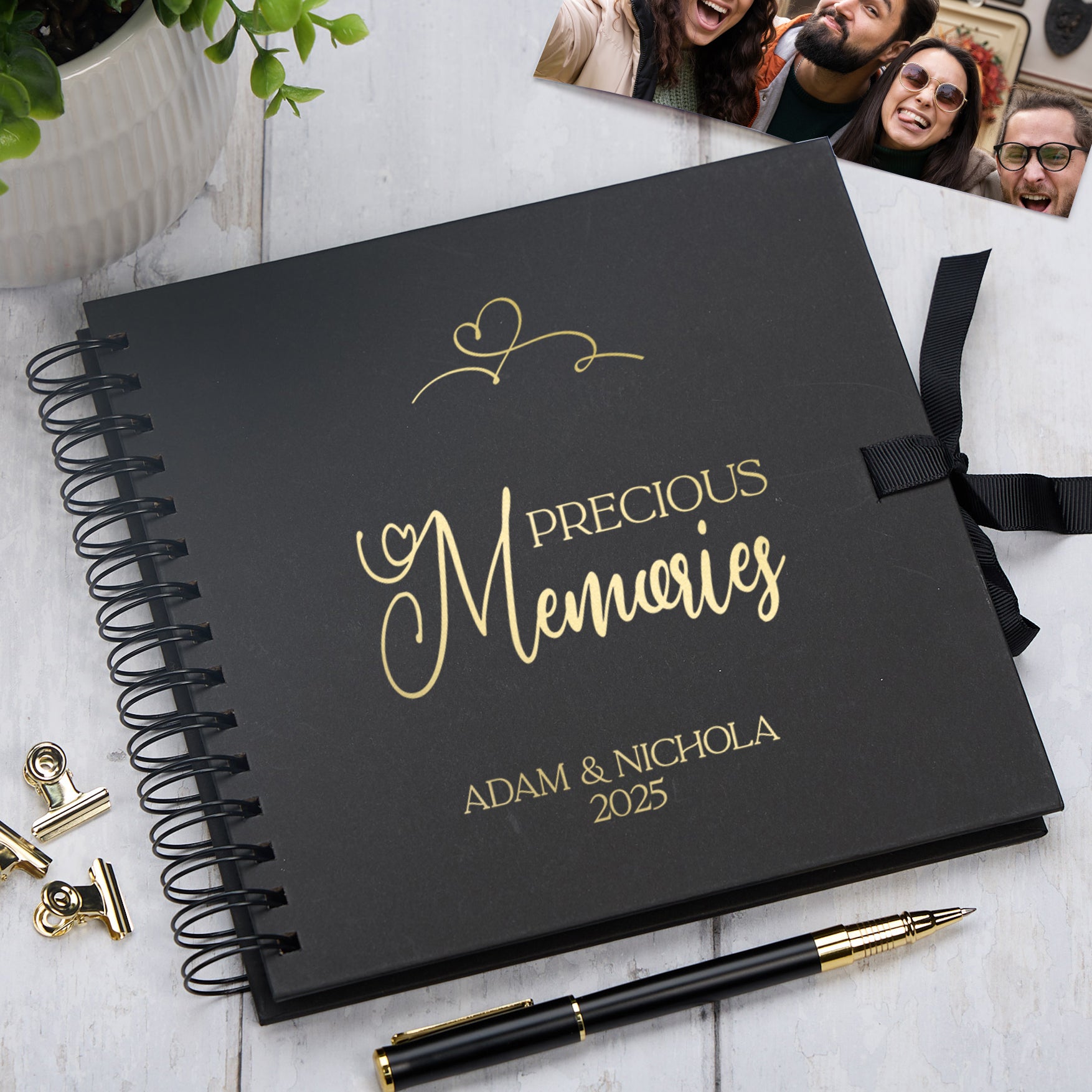 Memories Keepsake Book, Custom Scrapbook Photo Album Love Book