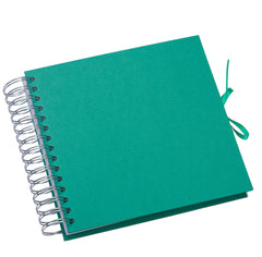Wholesale Trade Pack of 10 - 8 x 8" Blank Scrapbooks - Emerald Green