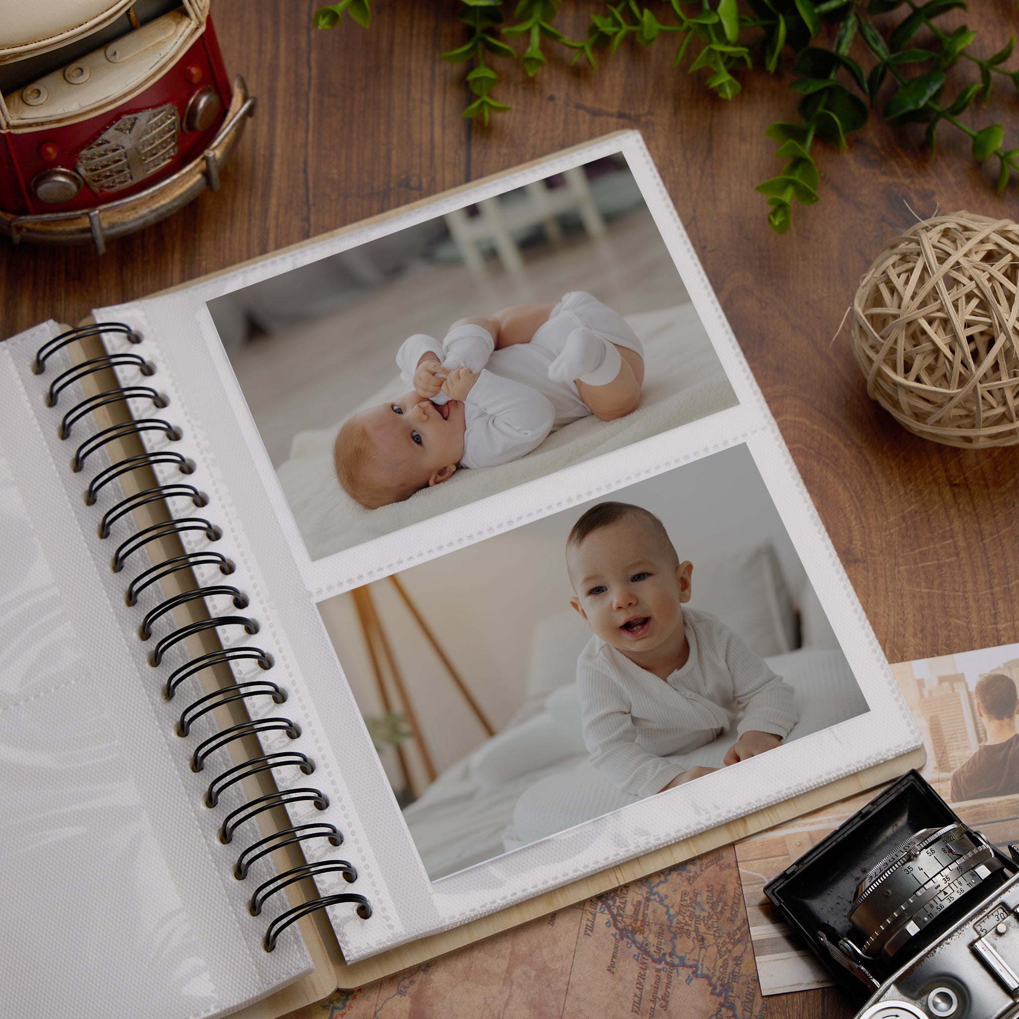 Large Personalised New Baby Boy Photo Album Childhood Memory Book