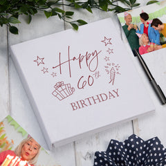 Large Book Bound 60th Birthday Gift For Her Or Him With Present Design Photo Album
