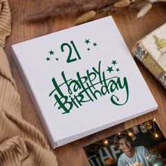 Large Book Bound 21st Birthday Gift For Her Or Him Photo Album