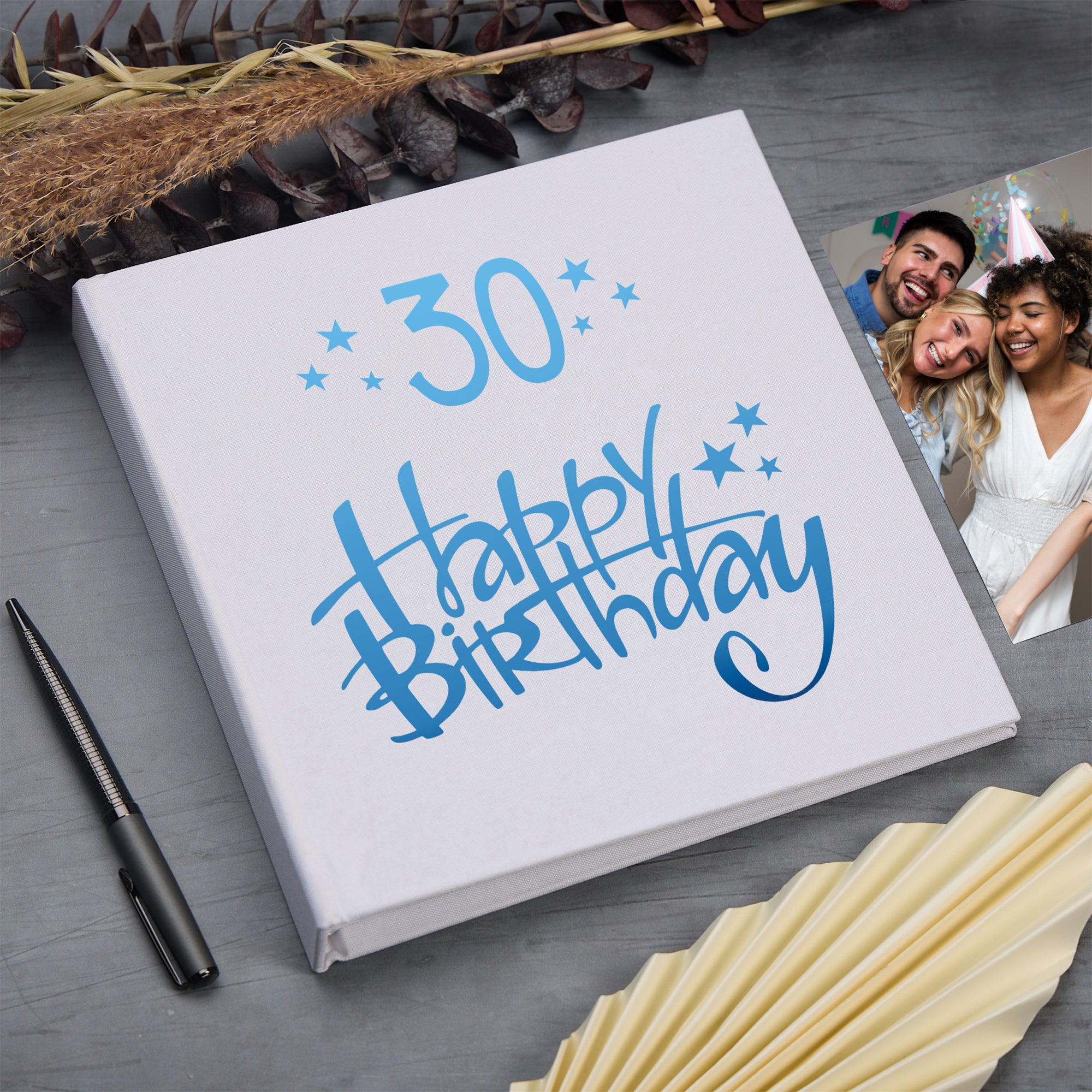 Large Book Bound 30th Birthday Gift For Her Or Him Photo Album