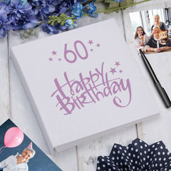 Large Book Bound 60th Birthday Gift For Her Or Him Photo Album