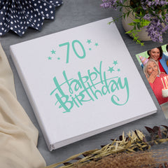 Large Book Bound 70th Birthday Gift For Her Or Him Photo Album