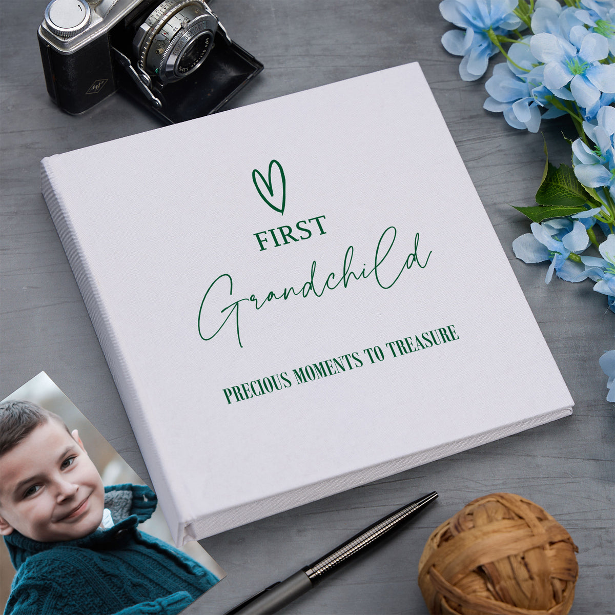 Large Book Bound First Grandchild Memories Photo Album