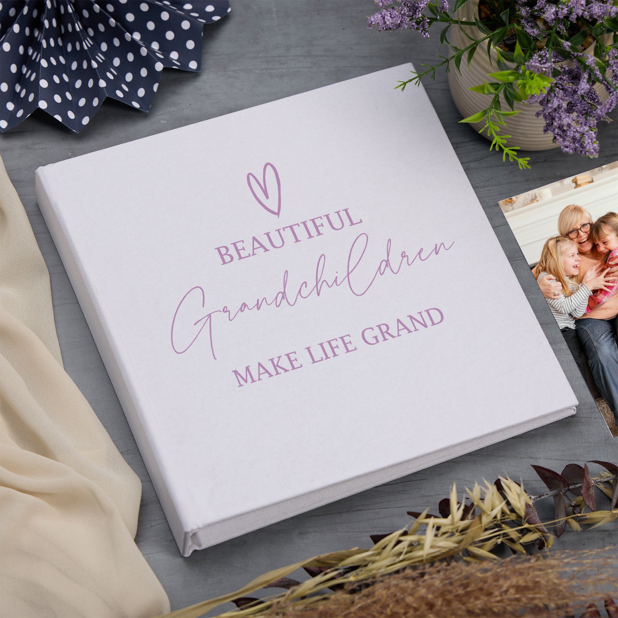 Large Book Bound Beautiful Grandchildren Memories Photo Album photo album ukgiftstoreonline