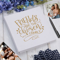 Large Book Bound Friends Are The Chosen Family Photo Album
