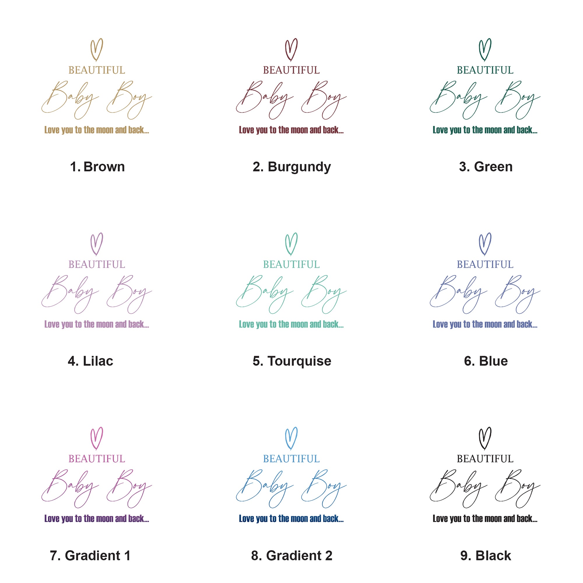 Large Book Bound Beautiful Baby Boy Photo Album With Heart