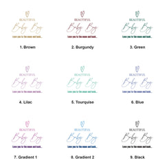 Large Book Bound Beautiful Baby Boy Photo Album With Heart