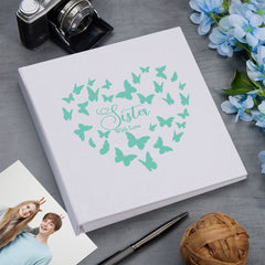 Large Book Bound Sister With Love Gift With Butterflies Photo Album