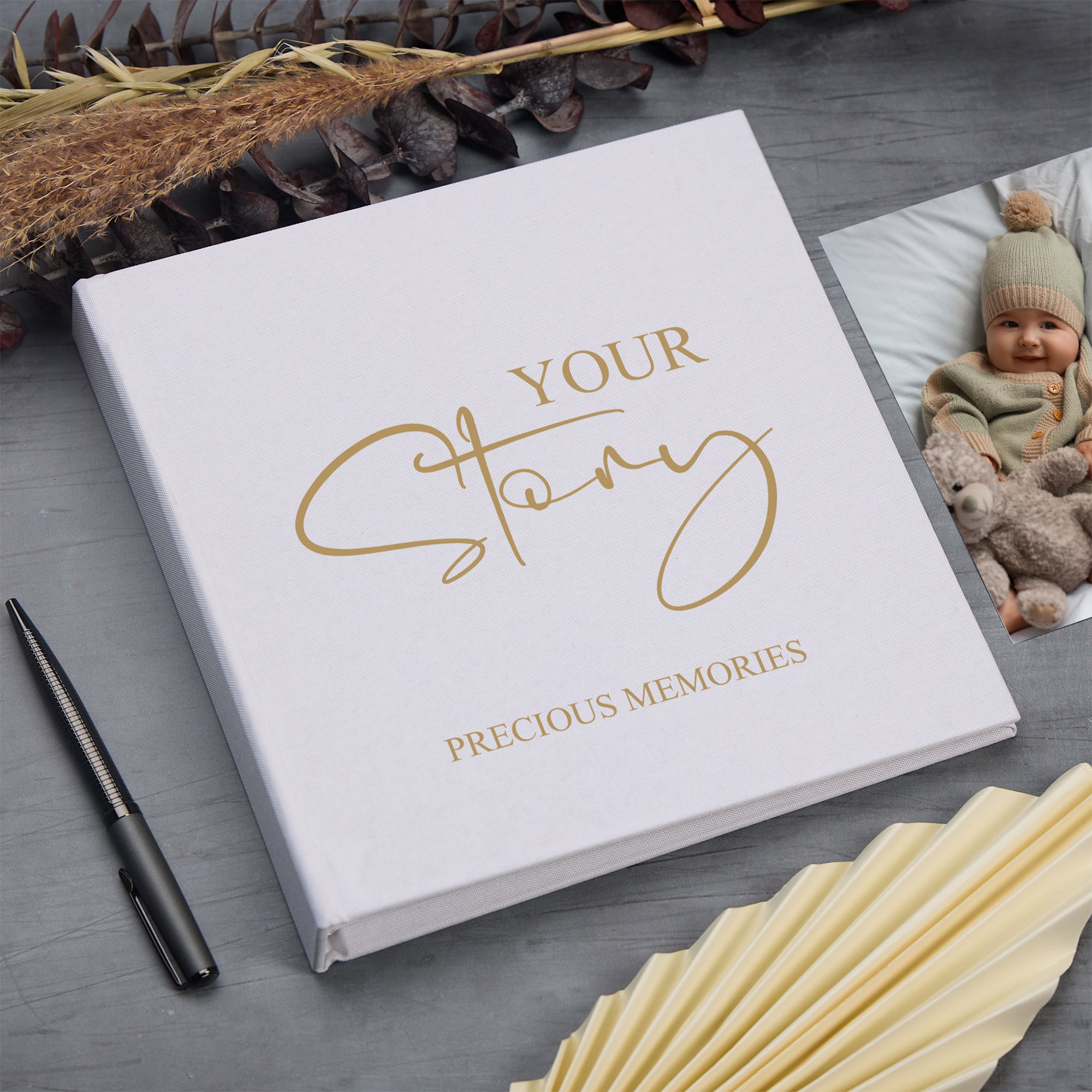 Large Book Bound Your Story Baby Gift Photo Album