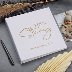 Large Book Bound Your Story Baby Gift Photo Album