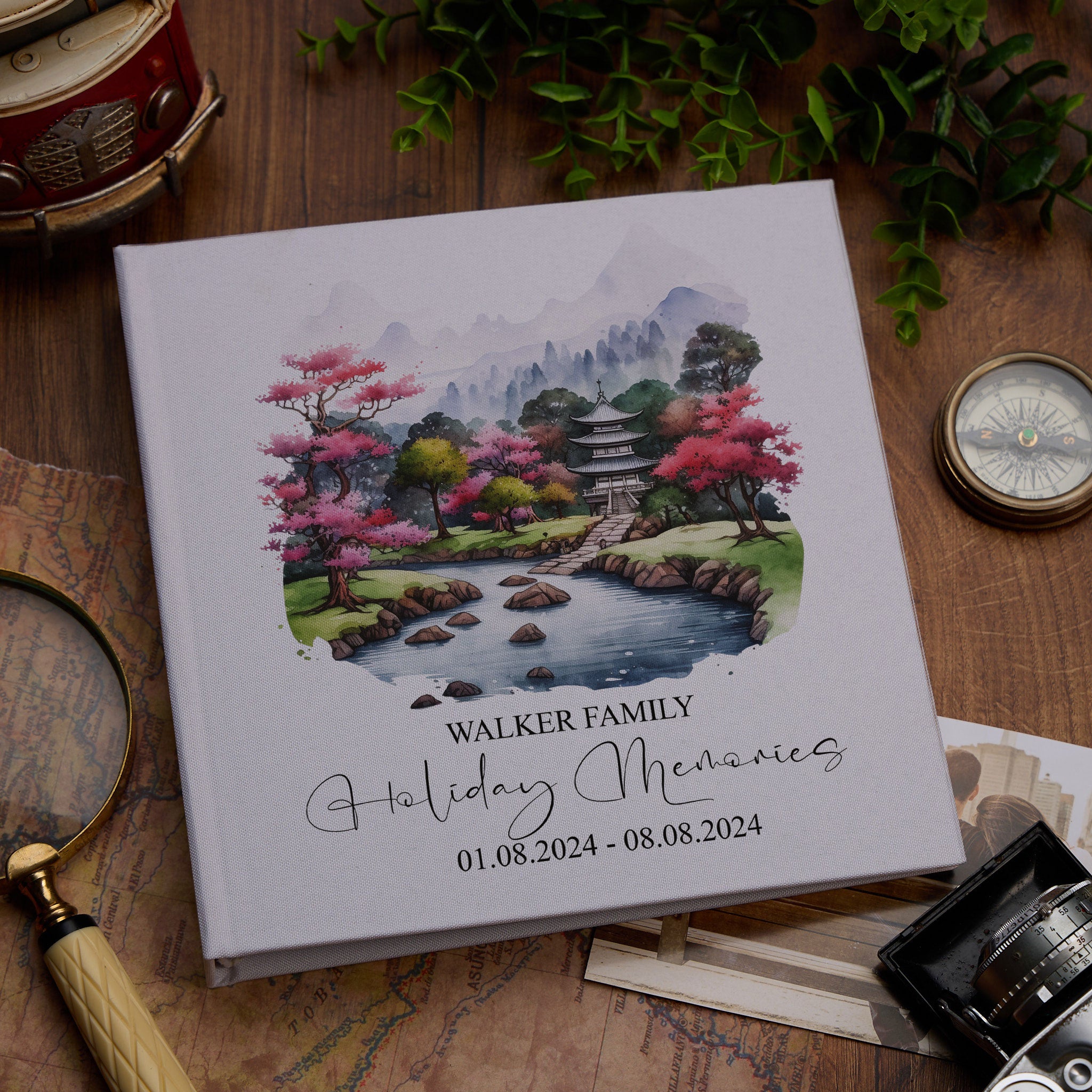 Personalised Japan Holiday Memory Adventure Book Bound Albums