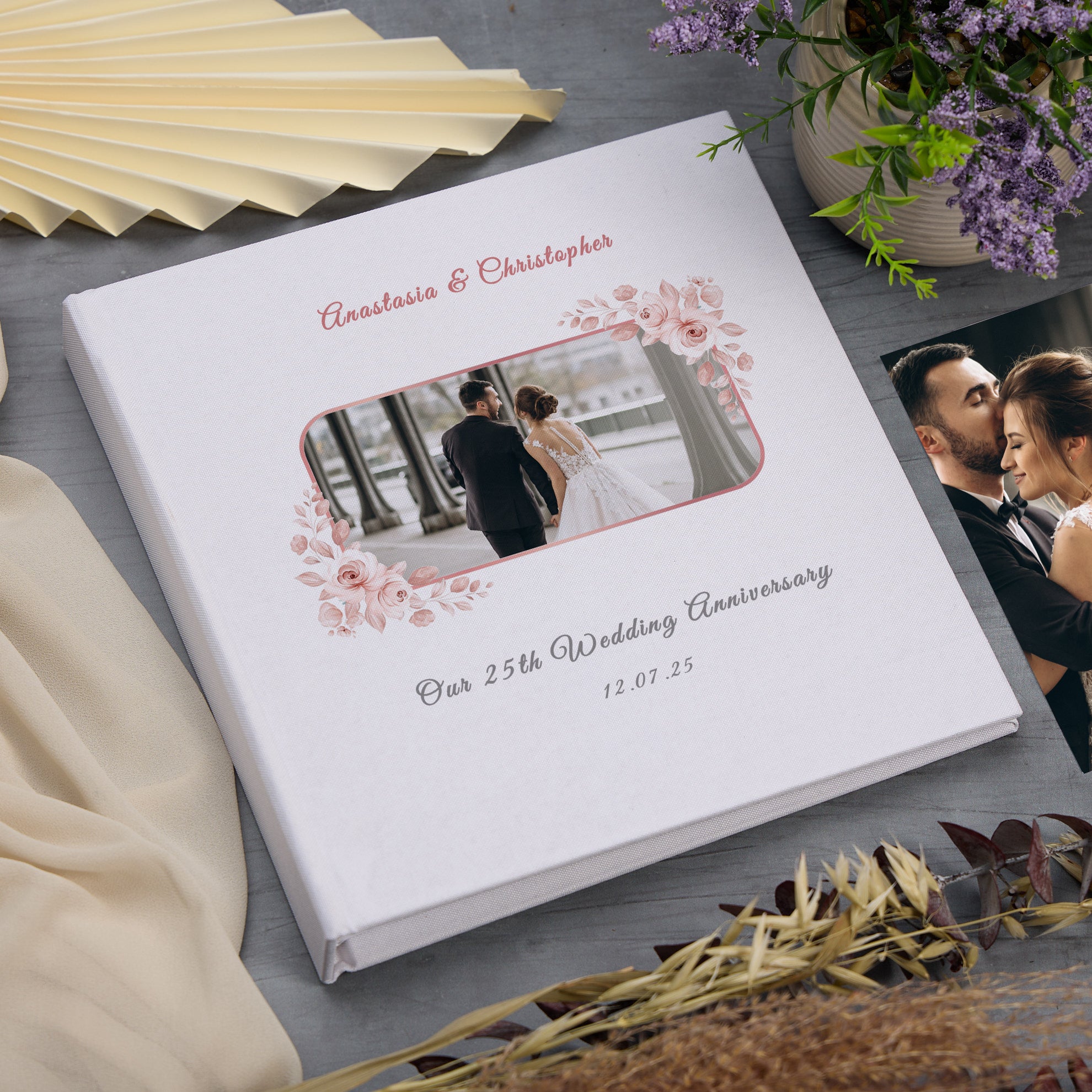 Personalised Large Book Bound Our 25th Wedding Anniversary Photo Album Custom Photo Wedding Day Memory Keepsake Anniversary Gifts