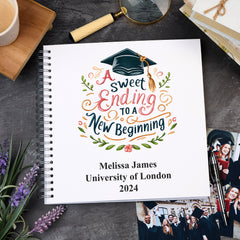 Large Graduation Photo Album Scrapbook  Boxed New Beginning