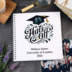 Large Graduation Photo Album Scrapbook  Boxed Hats Off
