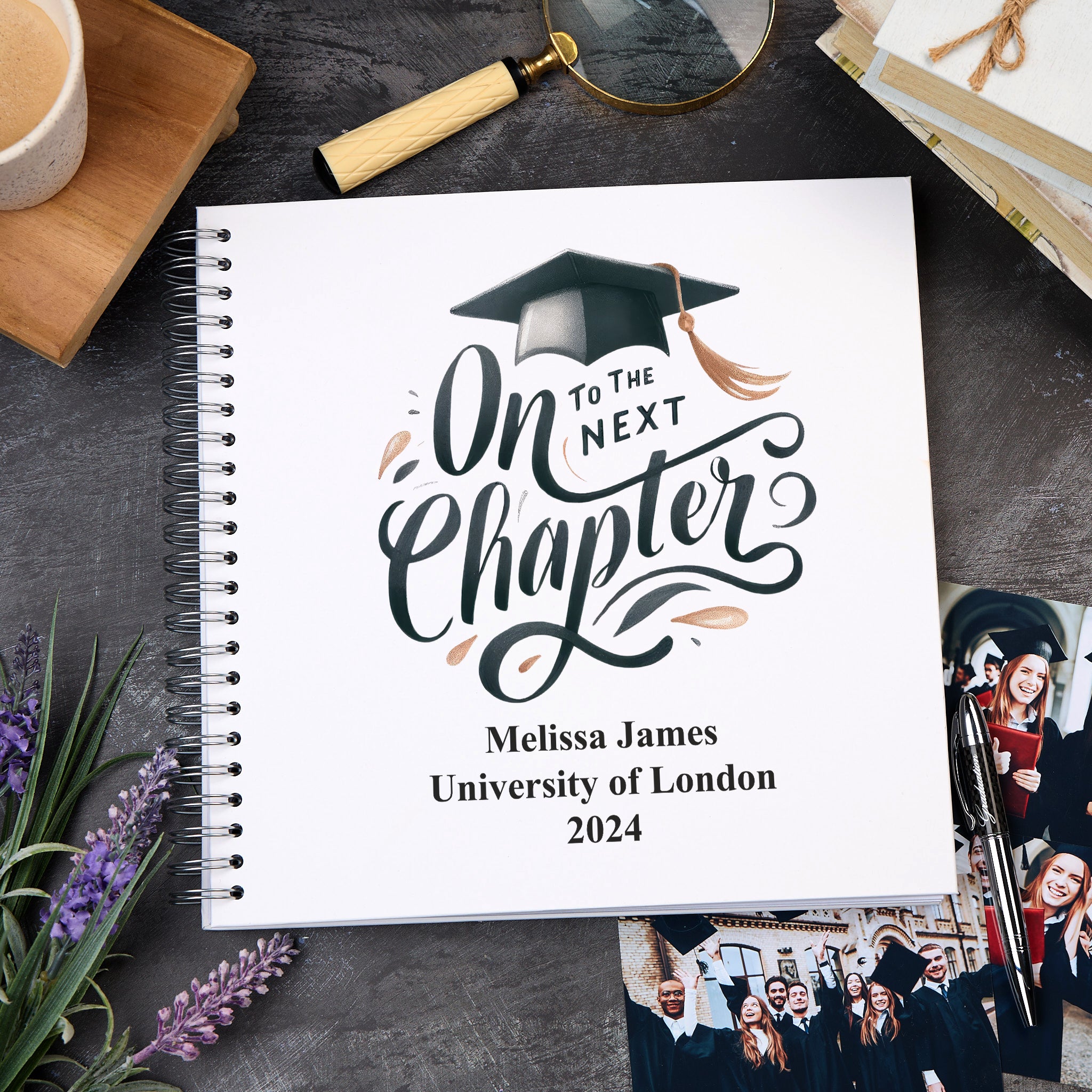 Large Graduation Photo Album Scrapbook  Boxed Next Chapter