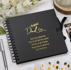 Personalised Dad Multiple Colours Scrapbook or Photo Album Gift With Sentiment