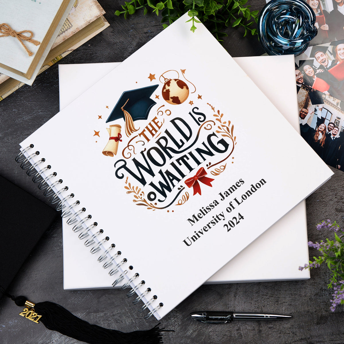 Large Graduation Photo Album Scrapbook  Boxed World Awaits