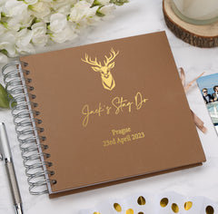 Personalised Stag Do Guest Book Multiple Colour Scrapbook or Photo Album