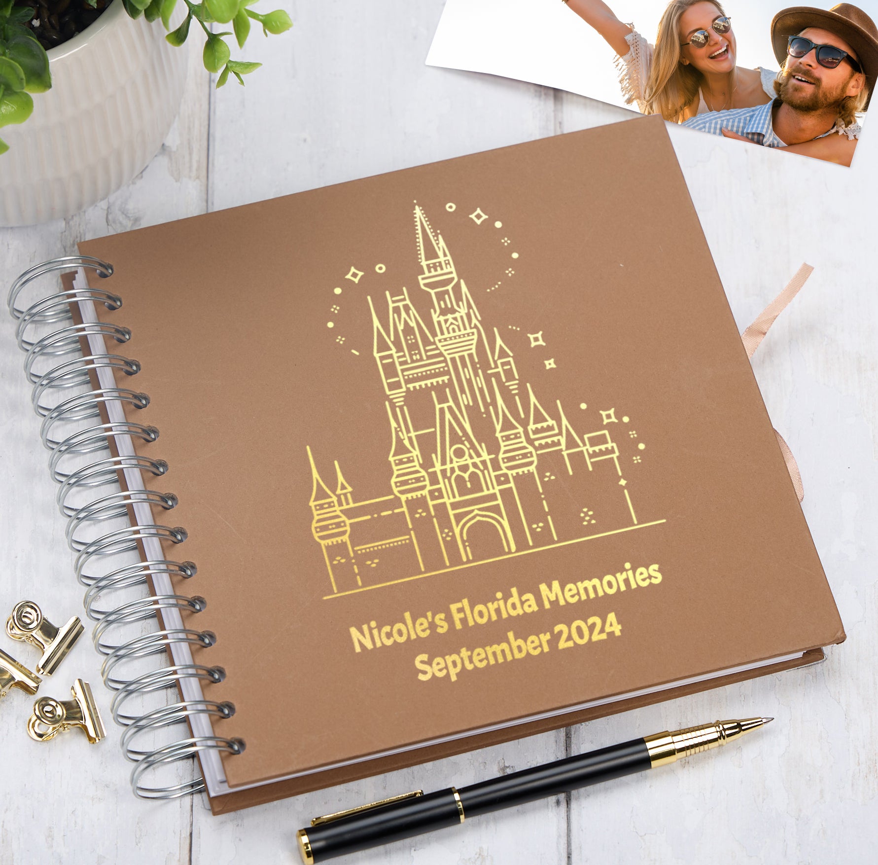 Personalised Florida Orlando Multiple Colour Scrapbook Photo Album Memory Keepsake Gift