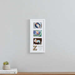 Personalised New Baby Photo Frame Woodland Alphabet Design With Birth Details Photo Frame ukgiftstoreonline