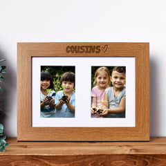 Cousins Photo Picture Frame Double 6x4 Inch