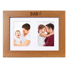 Dad Photo Picture Frame Double 6x4 Inch