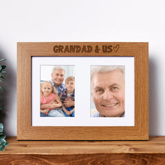 Grandad and Us Photo Picture Frame Double 6x4 Inch