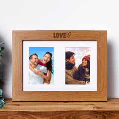 Love  Photo Picture Frame Double 6x4 Inch