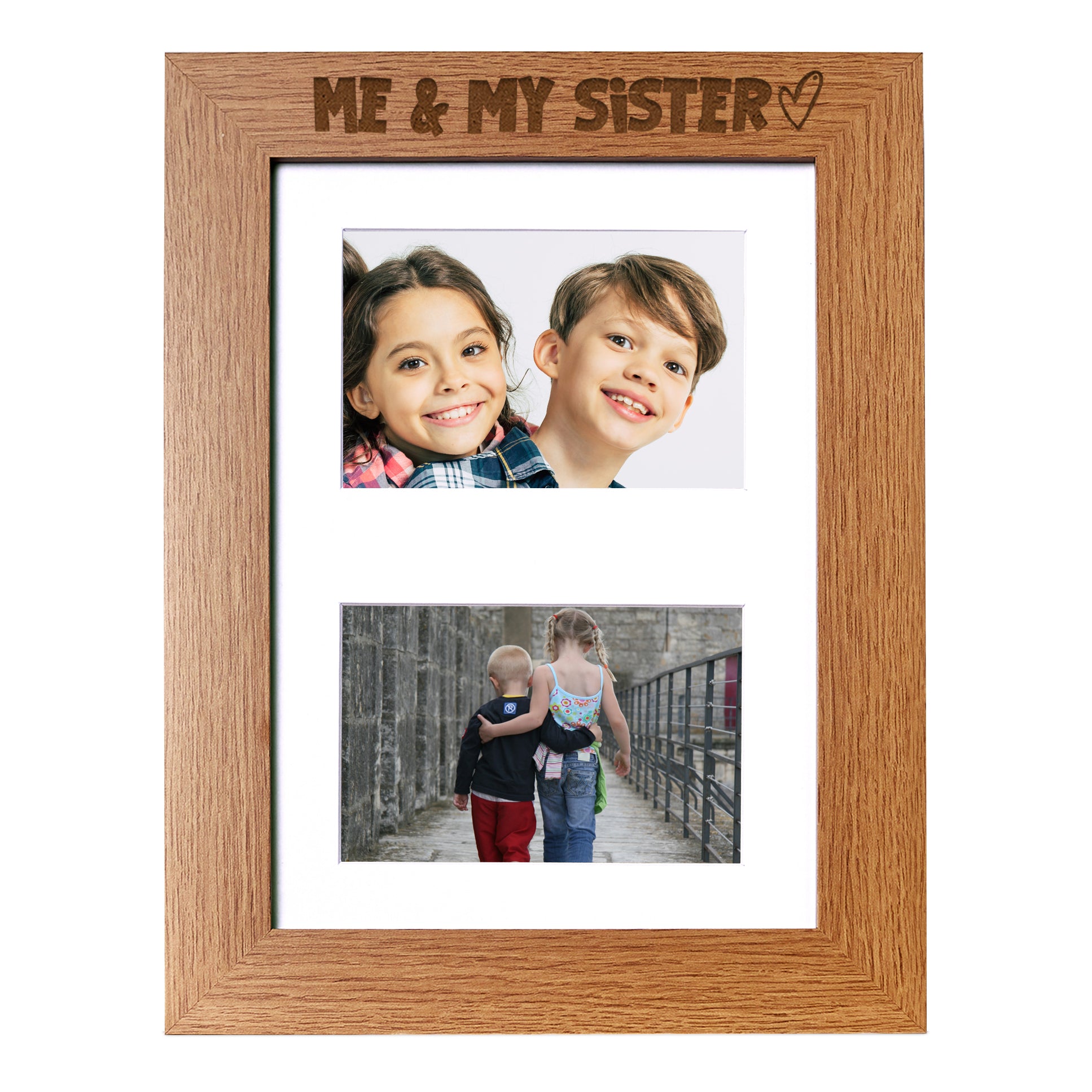 Me and My Sister Photo Picture Frame Double 6x4 Inch Landscape